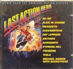 DİKKAT DİKKAT CD Last Action Hero (Music From The Original Motion Picture) AC/DC Alice In Chains Megadeth Queensrÿche Def Leppard Anthrax Aerosmith Cypress Hill Fishbone Tesla 1993 BASKI CD
