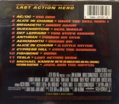 DİKKAT DİKKAT CD Last Action Hero (Music From The Original Motion Picture) AC/DC Alice In Chains Megadeth Queensrÿche Def Leppard Anthrax Aerosmith Cypress Hill Fishbone Tesla 1993 BASKI CD