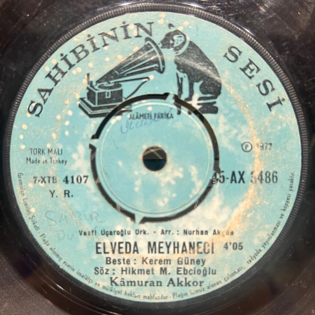 Kâmuran Akkor* ‎– Elveda Meyhaneci / Sabır Duası 45LİK