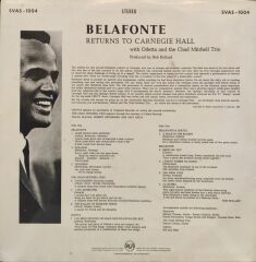 Harry Belafonte & Odetta & The Chad Mitchell Trio – Belafonte Returns To Carnegie Hall