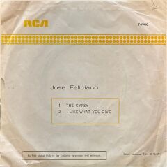 José Feliciano – The Gypsy 45'lik