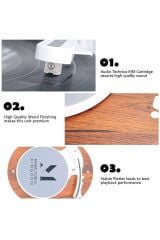 Music Public Kingdom TT238 Bluetooth Özellikli Pikap - 16 farklı renk tonu geçişli