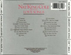 DİKKAT CD !!! Nat King Cole – Greatest Love Songs CD
