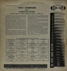 Pyotr Ilyich Tchaikovsky, Wilhelm Rohr – 1812 Overture / Capriccio Italien LP