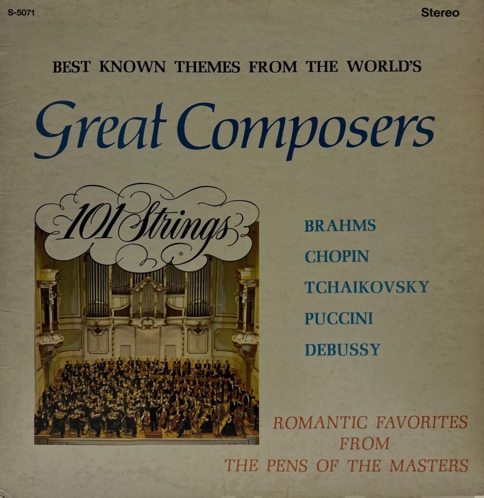 101 Strings – Best Known Themes From The World's Great Composers LP