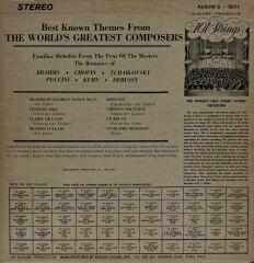 101 Strings – Best Known Themes From The World's Great Composers LP