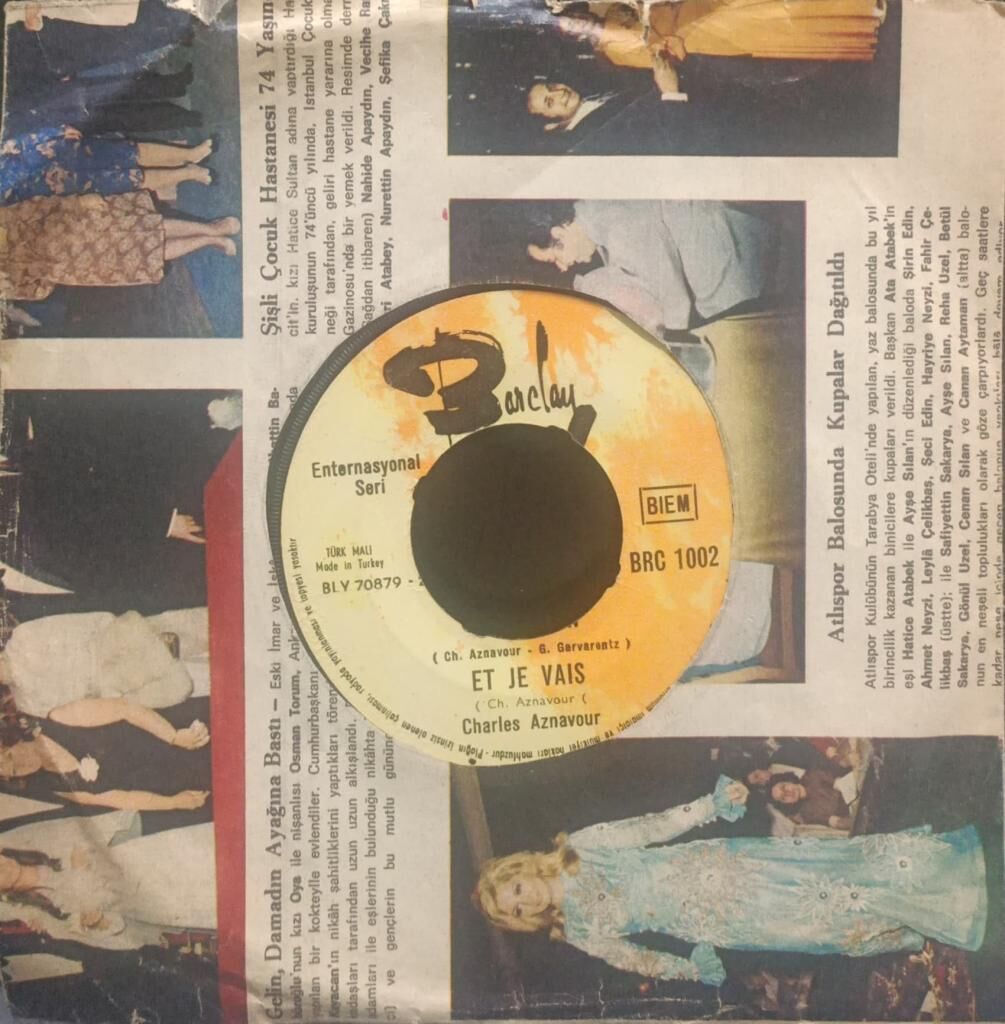 Charles Aznavour – La Bohême 45'lik