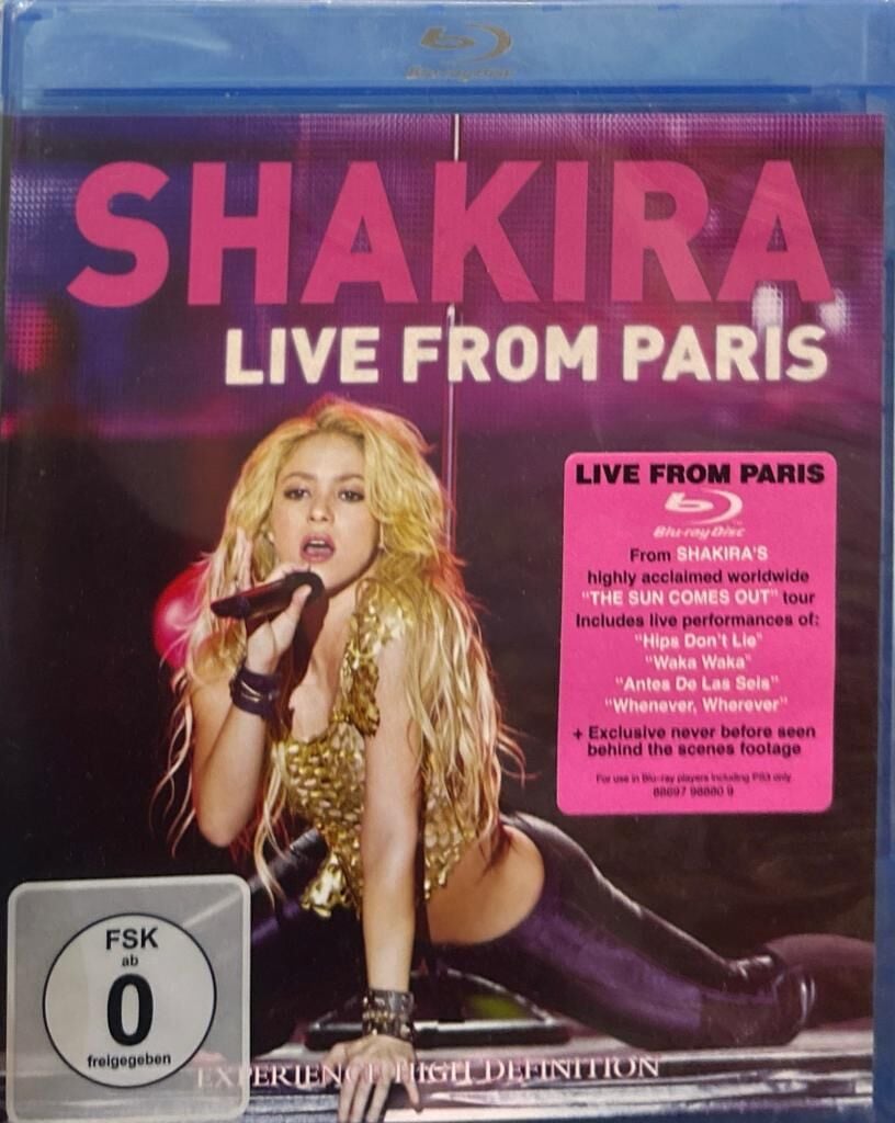 Shakira ‎– Live From Paris BLURAY