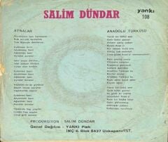 Salim Dündar – Aynalar 45'lik