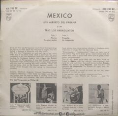 Luis Alberto Del Parana Y Su Trio Los Paraguayos – Mexico 45'lik MİNİ EP