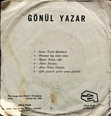 Gönül Yazar – Sensiz Kalan Gönlümde - Gökyüzünde Yalnız Gezen Yıldızlar Mini LP 45'lik