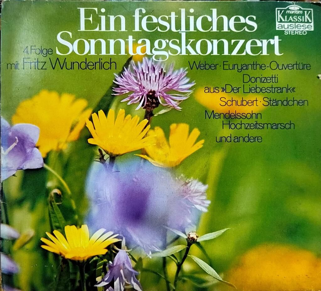 Fritz Wunderlich – Ein Festliches Sonntagskonzert, 4. Folge LP