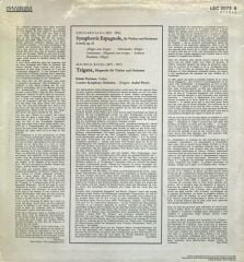Itzhak Perlman, Lalo, Ravel - André Previn, London Symphony – Symphonie Espagnole – Tzigane LP
