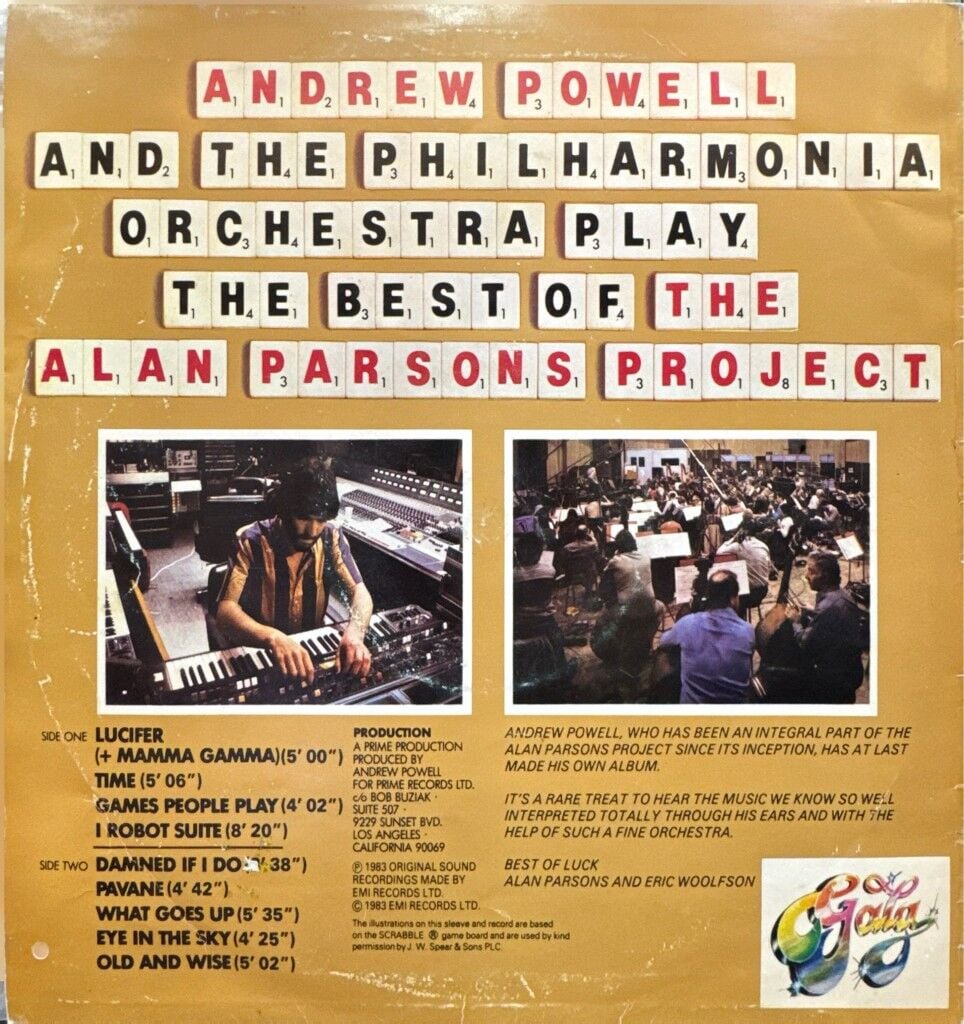 Andrew Powell And The Philharmonia Orchestra – Play The Best Of The Alan Parsons Project LP