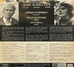 Jean Sibelius - Jorma Hynninen, Ralf Gothoni ‎– Sibelius´ Songs 1975 BASKI LP