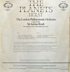 Holst - The London Philharmonic Orchestra Conducted By Sir Adrian Boult – The Planets LP