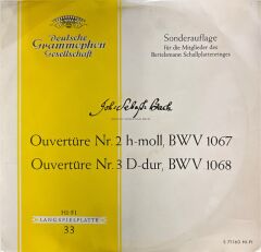 Johann Sebastian Bach - Gustav Scheck / Fritz Rieger – Ouvertüre Nr. 2 h-moll, BWV 1067 / Ouvertüre Nr. 3 D-dur, BWV 1068 LP