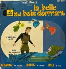 Uyuyan Güzel Hikaye Kitap+Plak Caroline Cler – La Belle Au Bois Dormant 45lik