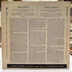 Zino Francescatti With The The Philadelphia Orchestra, Eugene Ormandy, Philharmonic-Symphony Orchestra Of New York, Dimitri Mitropoulos – Concerto No.1 In D Major, Op. 6 + Concerto No. 3 In B Minor, Op. 61 1954 BASKI LP