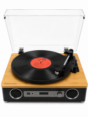 Crownwell Turntable Record Player Vegas E-11 AT3600 İğne Dahili Amfili Hoparlörlü Ambalajında Sıfır