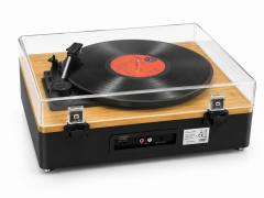 Crownwell Turntable Record Player Vegas E-12 AT3600 İğne Dahili Amfili Hoparlörlü Ambalajında Sıfır
