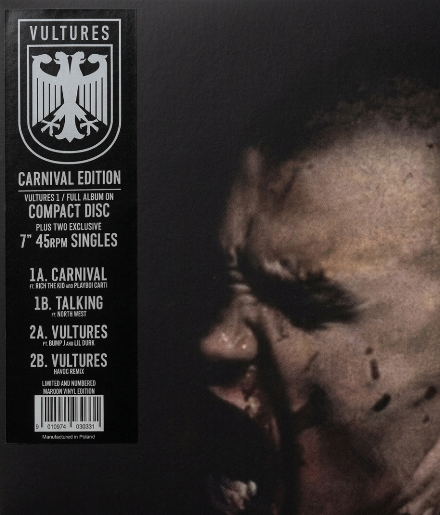 Kanye West & Ty – Vultures - Carnival Edition 2X45'lik Limitli Numaralı Plak