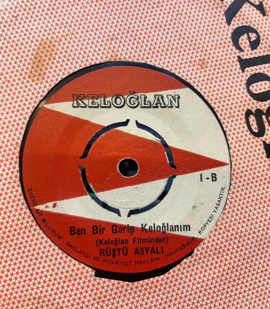 Rüştü Asyalı ‎– Uyan Güzel / Ben Bir Garip Keloğlanım 1971 BASKI 45LİK