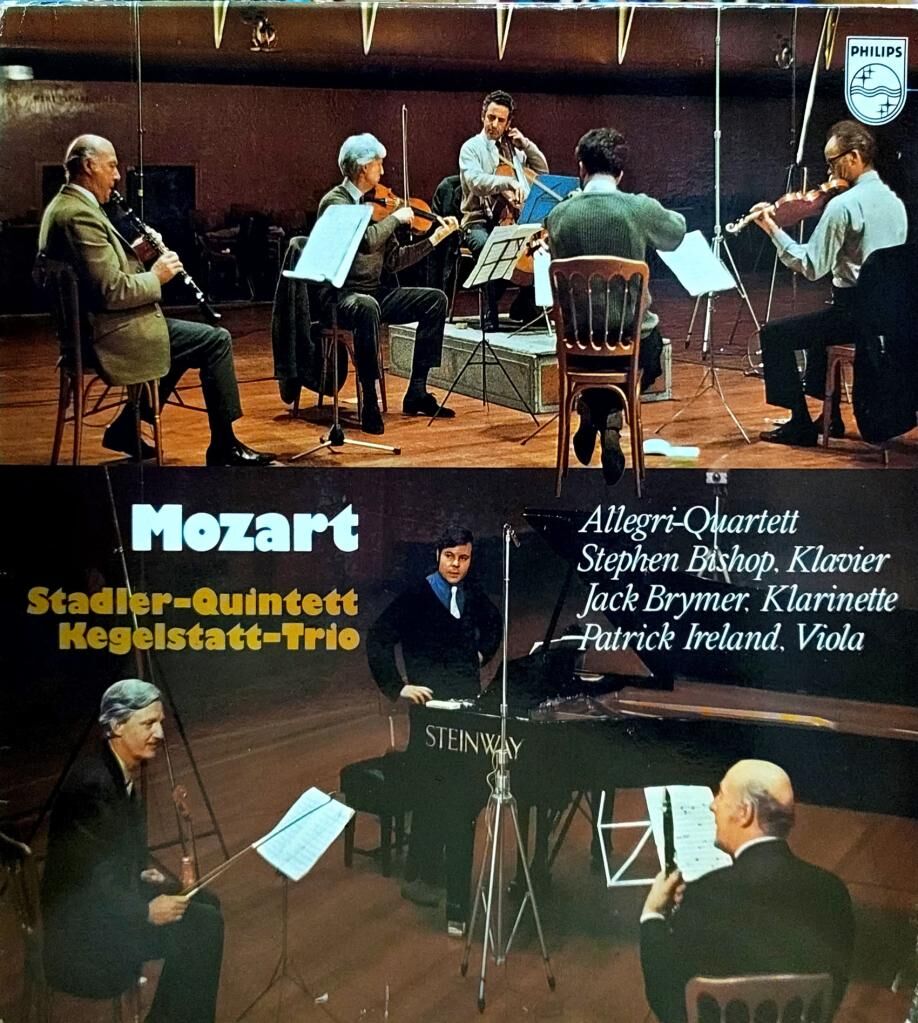 Mozart - Allegri Quartet*, Stephen Bishop*, Jack Brymer, Patrick Ireland – Stadler Quintet / Kegelstatt Trio LP