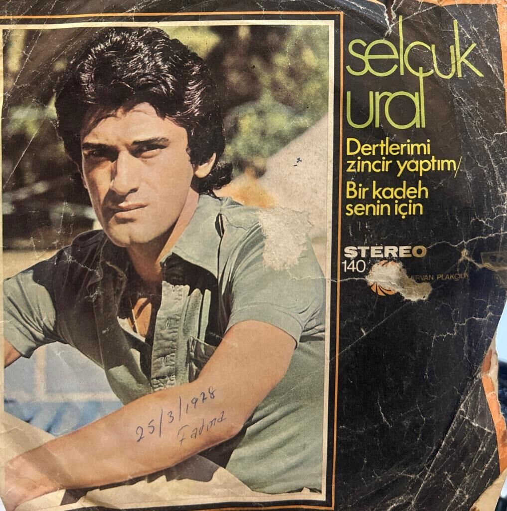 Selçuk Ural – Dertlerimi Zincir Yaptım / Bir Kadeh Senin İçin 1977 BASKI 45LİK