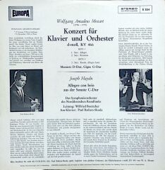 W. A. Mozart*, Paul Badura-Skoda – Klavier-Konzert D-moll LP