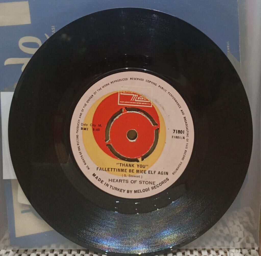 Hearts Of Stone – Thank You - Would You Take A Dime From A Poor Man 45'lik