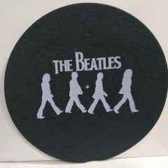 BEATLES BASKILI PİKAP MATI PİKAP KEÇESİ