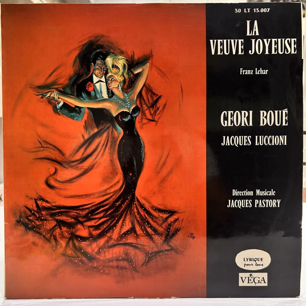 Franz Lehar* / Geori Boué, Jacques Luccioni, Jacques Pastory ‎– La Veuve Joyeuse LP