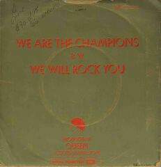 Queen – We Are The Champions / We Will Rock You 45'lik