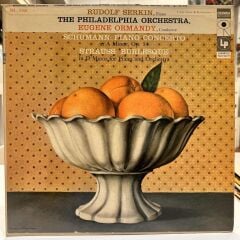 Rudolf Serkin / Eugene Ormandy Conducts The Philadelphia Orchestra / Schumann*, Strauss* ‎– Piano Concerto In A Minor, Op. 54 / Burlesque In D Minor 1956 BASKI LP