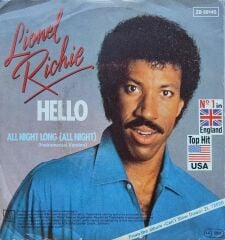 Lionel Richie – Hello / All Night Long (All Night) (Instrumental Version) 45'lik