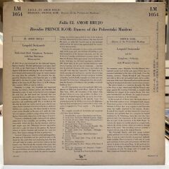 Manuel De Falla / Borodin* - Leopold Stokowski And The Hollywood Bowl Symphony Orchestra With Nan Merriman / Leopold Stokowski And His Symphony Orchestra ‎– El Amor Brujo / Dances Of The Polovetzki Maidens 1950 BASKI LP