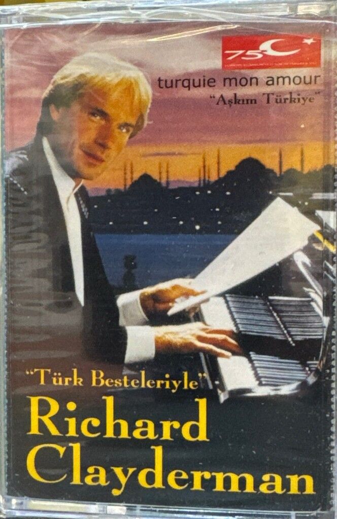 DİKKAT KASET !!! Richard Clayderman – Turquie Mon Amour = Aşkım Türkiye Kaset