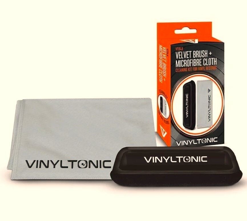 VINYLTONIC - VELVET BRUSH & MICROFIBRE CLOTH - KADİFE PLAK TEMİZLEME FIRÇASI & MİKROFİBER BEZ