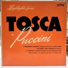 Puccini*, Francesco Molinari-Pradelli ‎– Highlights From Tosca LP