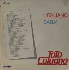 Toto Cutugno – L'Italiano / Sara' 45'lik