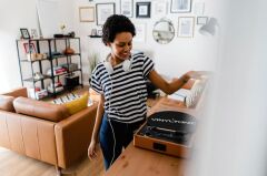 VINYLTONIC - CARBON FIBRE RECORD SLIP MAT - KARBON FİBER PİKAP KEÇESİ(TEKLİ)