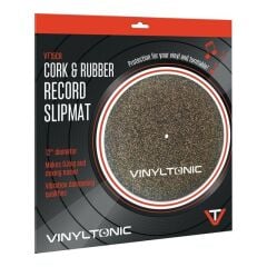 VINYLTONIC 12'' MANTAR VE LASTİK (CORK & RUBBER) PLAK KEÇESİ (TEKLİ)