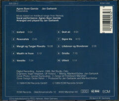 DİKKAT CD !!! Agnes Buen Garnås & Jan Garbarek – Rosensfole CD