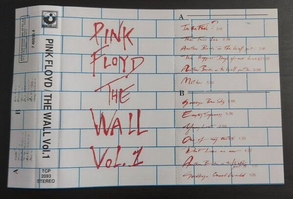 DİKKAT KASET !!! Pink Floyd – The Wall (Vol. 1-2) Kaset