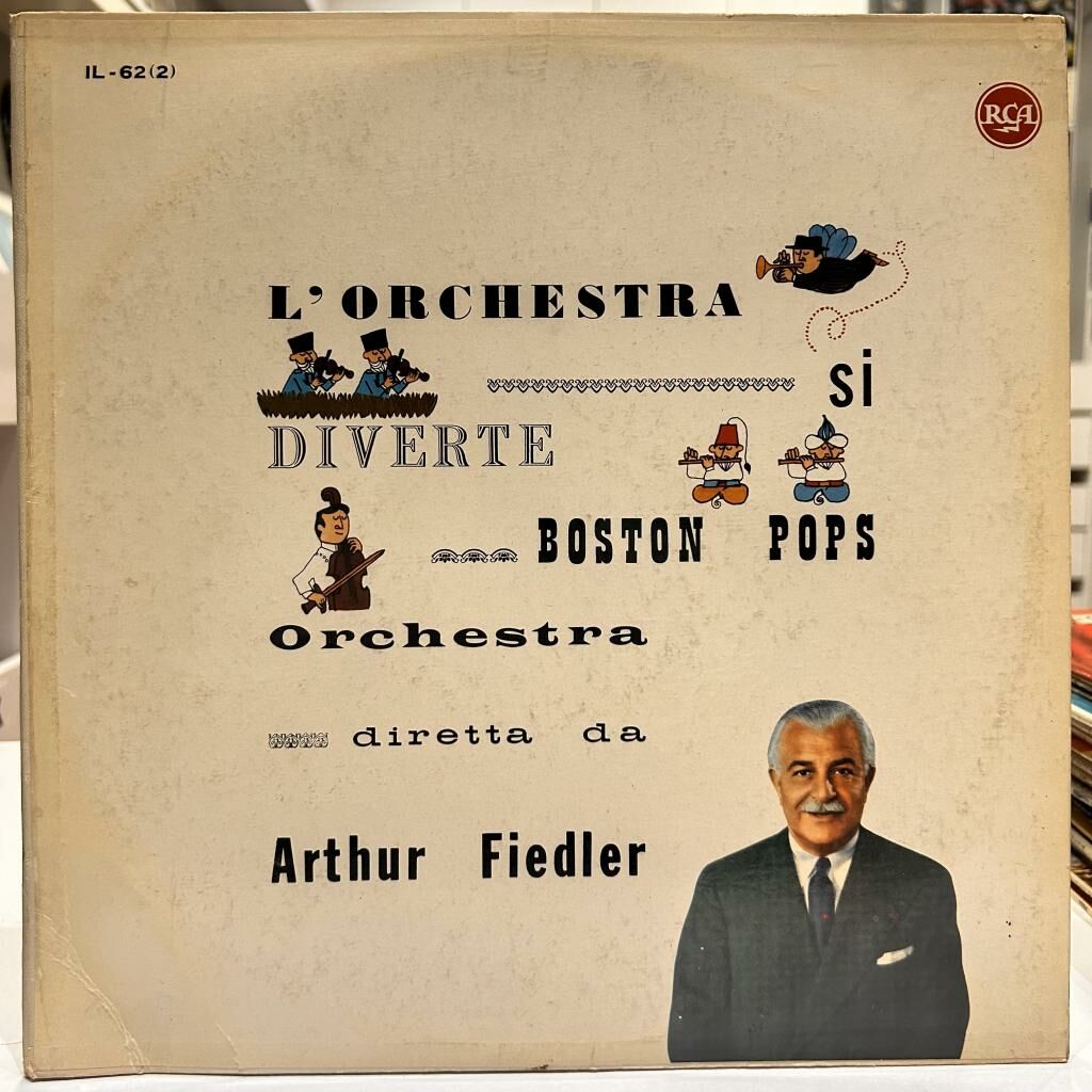 Boston Pops Orchestra Diretta Da Arthur Fiedler ‎– L'Orchestra Si Diverte 1961 BASKI LP
