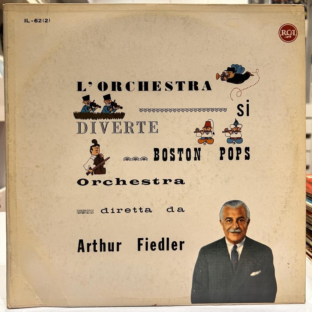 Boston Pops Orchestra Diretta Da Arthur Fiedler ‎– L'Orchestra Si Diverte 1961 BASKI LP