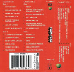 DİKKAT KASET !!! The Beatles – 1962-1966 (Cas. 1-2) Kaset