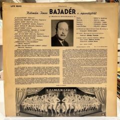 Kálmán* ‎– Bajadér 1965 BASKI LP