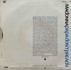 Madonna – Papa Don't Preach / Ain't No Big Deal 45'lik